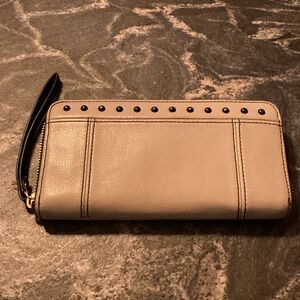 Fossil-Studded Taupe Women's Wallet